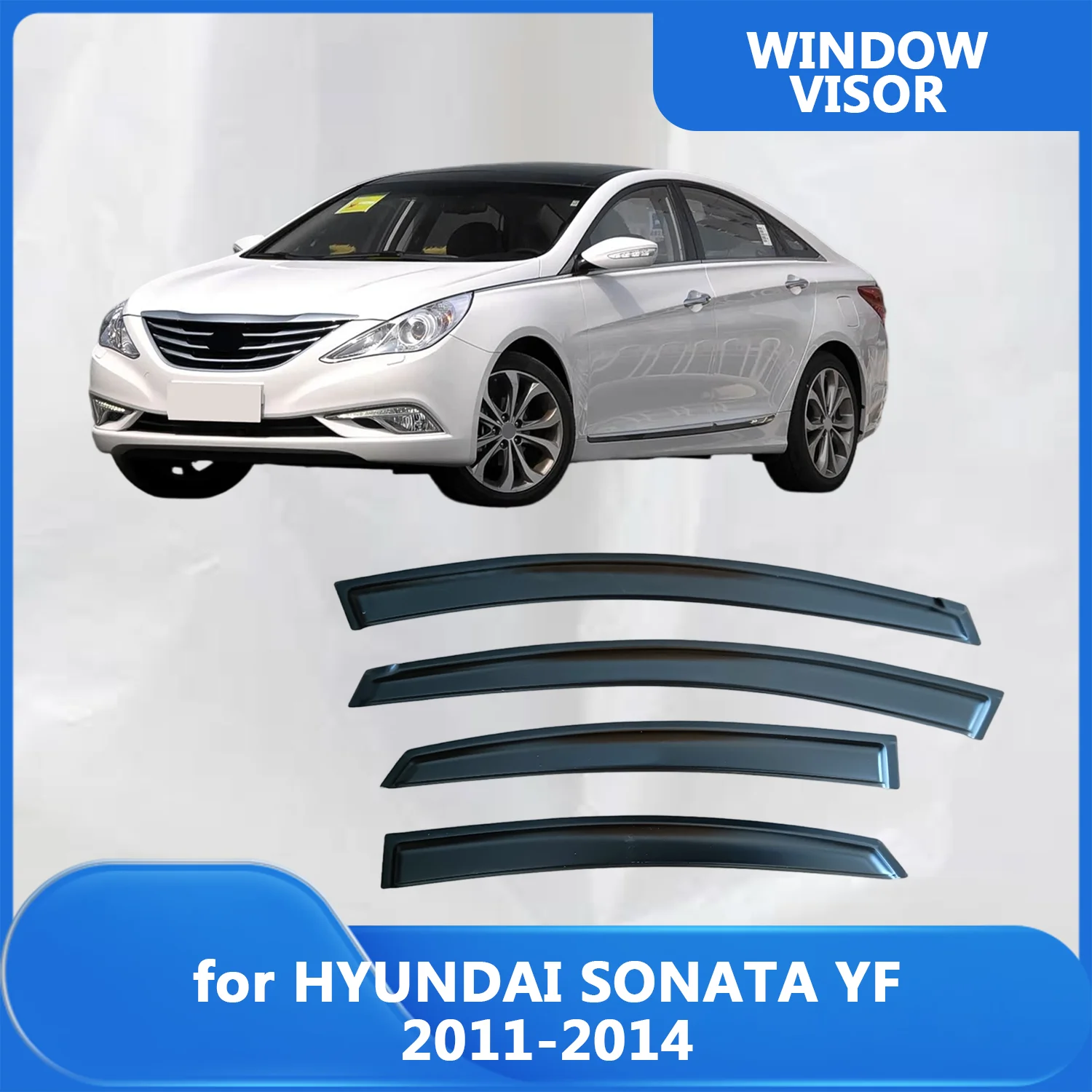 Дефлекторы окон (ветровики) для HYUNDAI SONATA YF 2011-2014, защита от дождя, внешние, на окна дверей
Дефлекторы окон (ветровики) для HYUNDAI SONATA YF 2011-2014, защита от дождя, внешние, на окна дверей