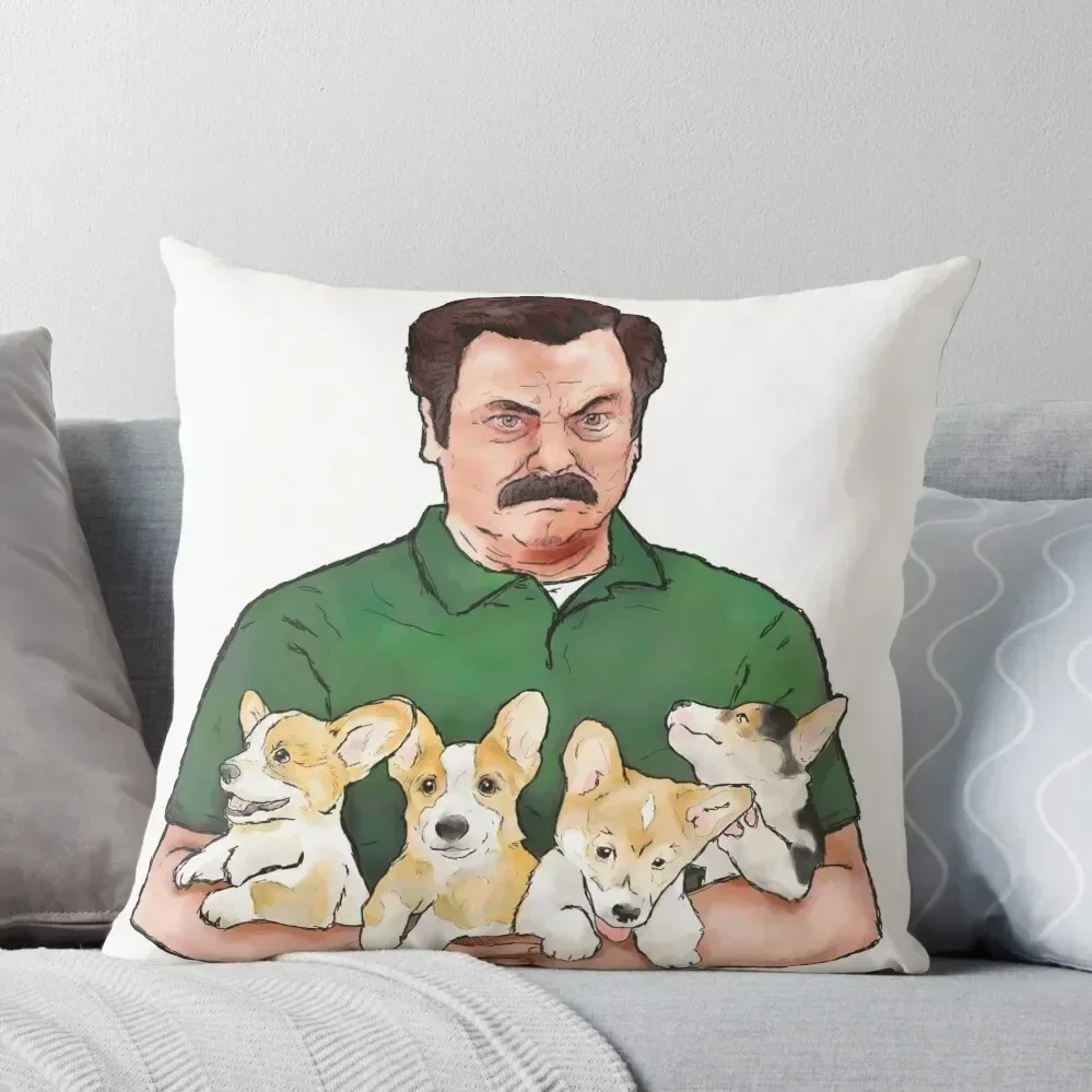 Ron Swanson Holding Corgi Puppies Throw Pillow Decorative Cushion Plaid Sofa Christmas Covers pillow
Ron Swanson Holding Corgi Puppies Throw Pillow Decorative Cushion Plaid Sofa Christmas Covers pillow