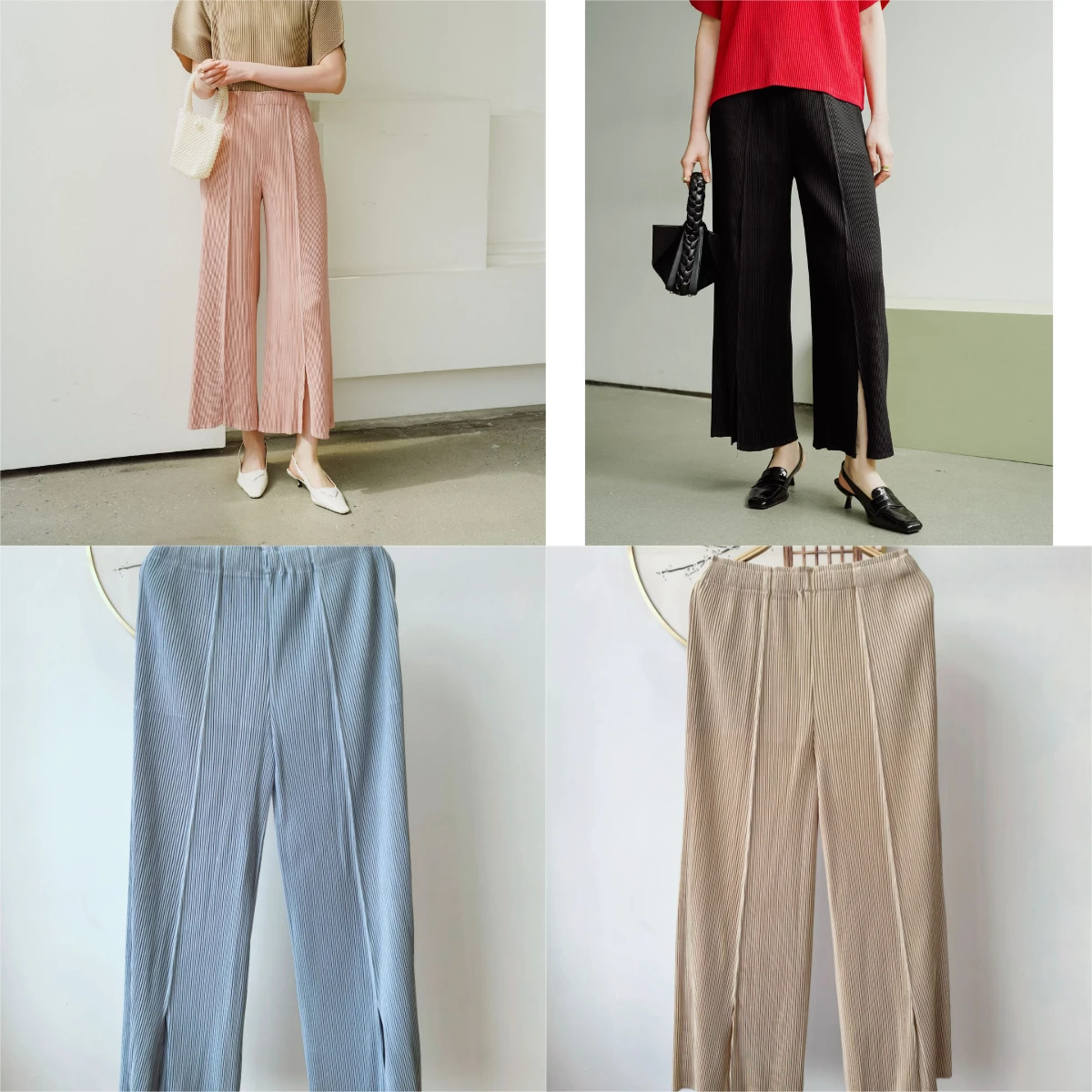 Miyake Fold 2025 Autumn and Spring Trendy Fold Clothes with Meat Covering Charm, Casual Versatile Wide Leg Pants, Long Pants
Miyake Fold 2025 Autumn and Spring Trendy Fold Clothes with Meat Covering Charm, Casual Versatile Wide Leg Pants, Long Pants