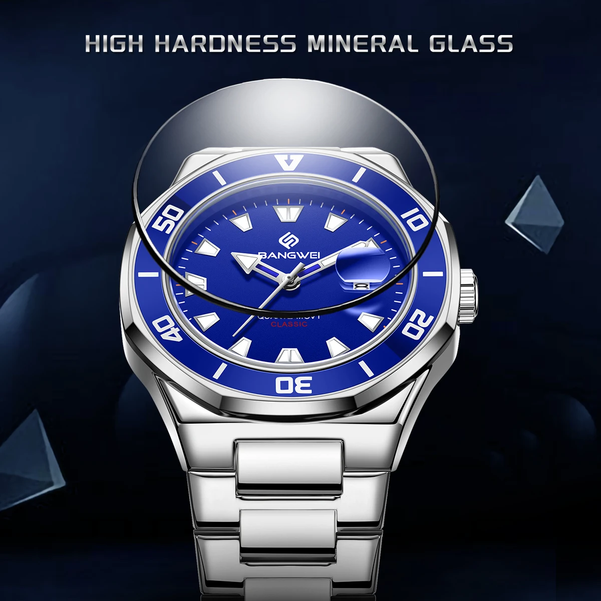 BANGWEI Business Stainless Steel Watch 30M Waterproof Watch Luminous Calendar Quartz Watches Men Chronograph Montre Homme +Box
BANGWEI Business Stainless Steel Watch 30M Waterproof Watch Luminous Calendar Quartz Watches Men Chronograph Montre Homme +Box