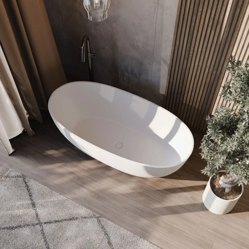PMMA polymer artificial stone bathtub B & B hotel Internet celebrity independent home oval bathtub environmentally friendly
PMMA polymer artificial stone bathtub B & B hotel Internet celebrity independent home oval bathtub environmentally friendly
