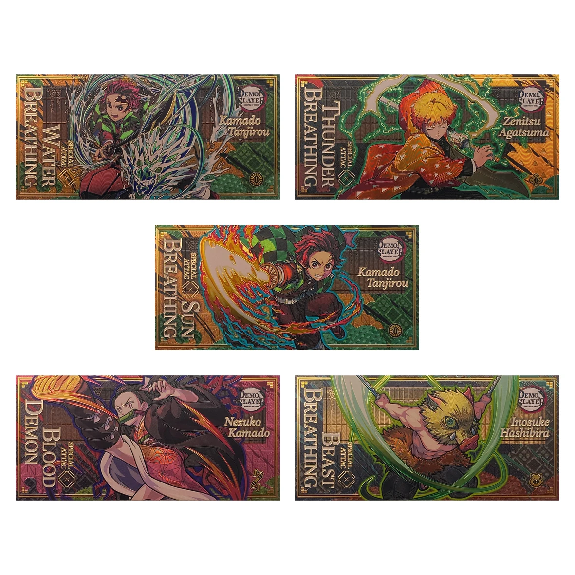 Japan Anime Demon Slayer Gold Cards Ultra Rare Card Tanjirou Kamado Nezuko Character Collection Gold Banknote Kids Gifts
Japan Anime Demon Slayer Gold Cards Ultra Rare Card Tanjirou Kamado Nezuko Character Collection Gold Banknote Kids Gifts