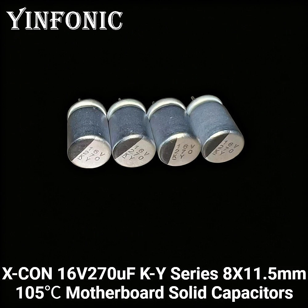 20 шт./100 шт. X-CON 16V270uF K-Y серии 8X11,5 мм 105 ℃ 270 мкФ/16 В для твердотельных конденсаторов материнской платы
20 шт./100 шт. X-CON 16V270uF K-Y серии 8X11,5 мм 105 ℃ 270 мкФ/16 В для твердотельных конденсаторов материнской платы