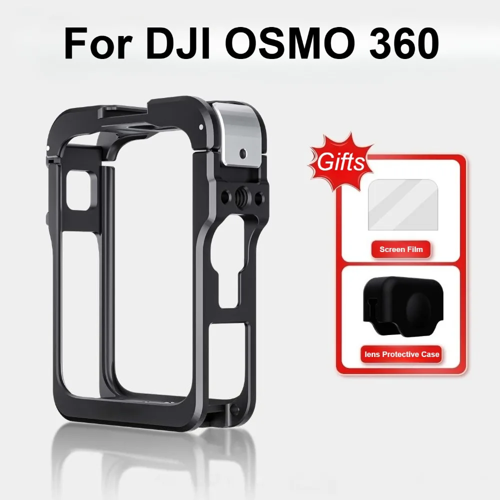 Клетка для кроликов для камеры DJI OSMO 360, металлический защитный чехол, рамка из алюминиевого сплава, клетка с силиконовой крышкой объектива, защитная пленка
Клетка для кроликов для камеры DJI OSMO 360, металлический защитный чехол, рамка из алюминиевого сплава, клетка с силиконовой крышкой объектива, защитная пленка