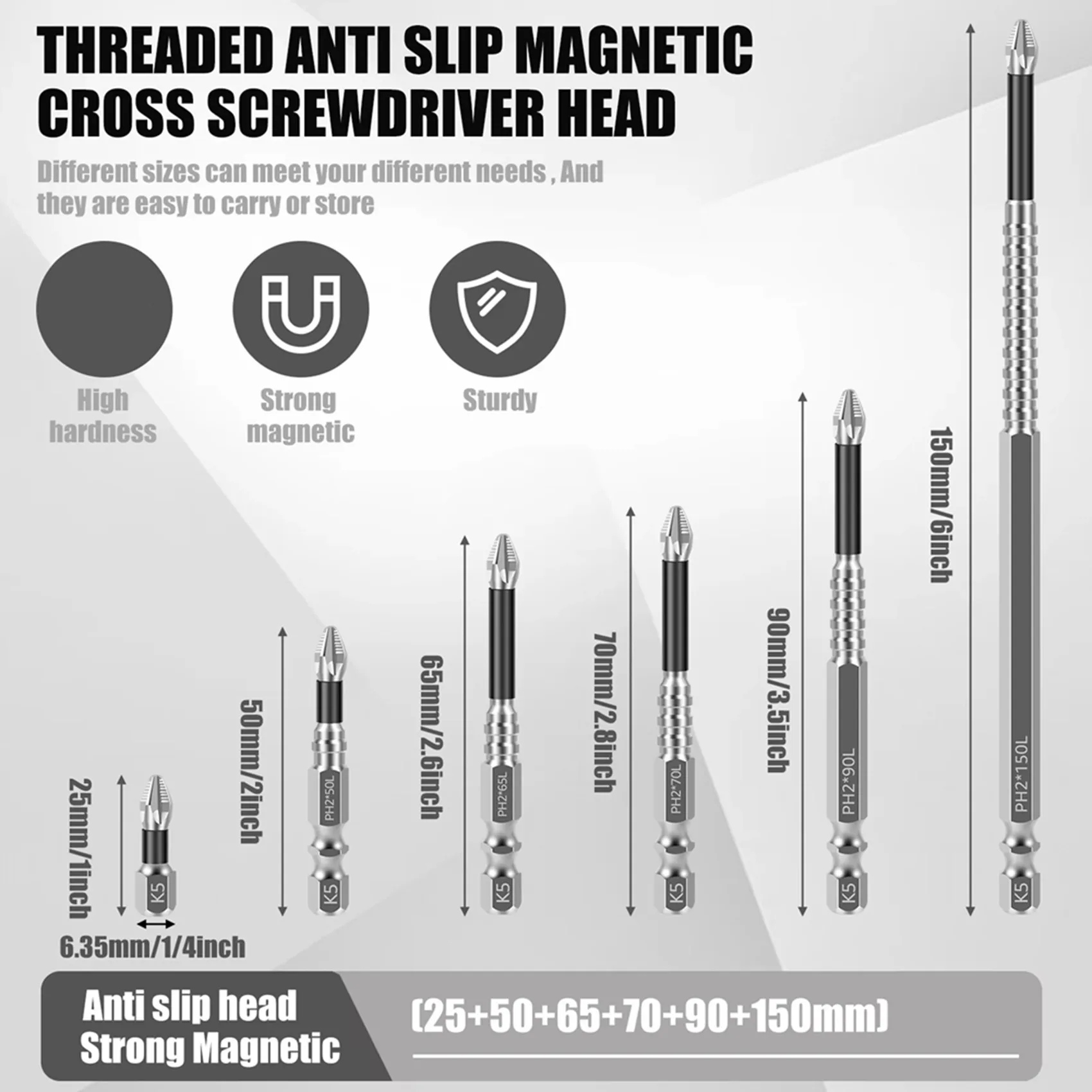 SDFC-22Pcs Driver Bit K5 Impact Screwdriver Bits Anti-Slip Magnetic Drill Bits Teethphillips Crosshead Electric Drill
SDFC-22Pcs Driver Bit K5 Impact Screwdriver Bits Anti-Slip Magnetic Drill Bits Teethphillips Crosshead Electric Drill