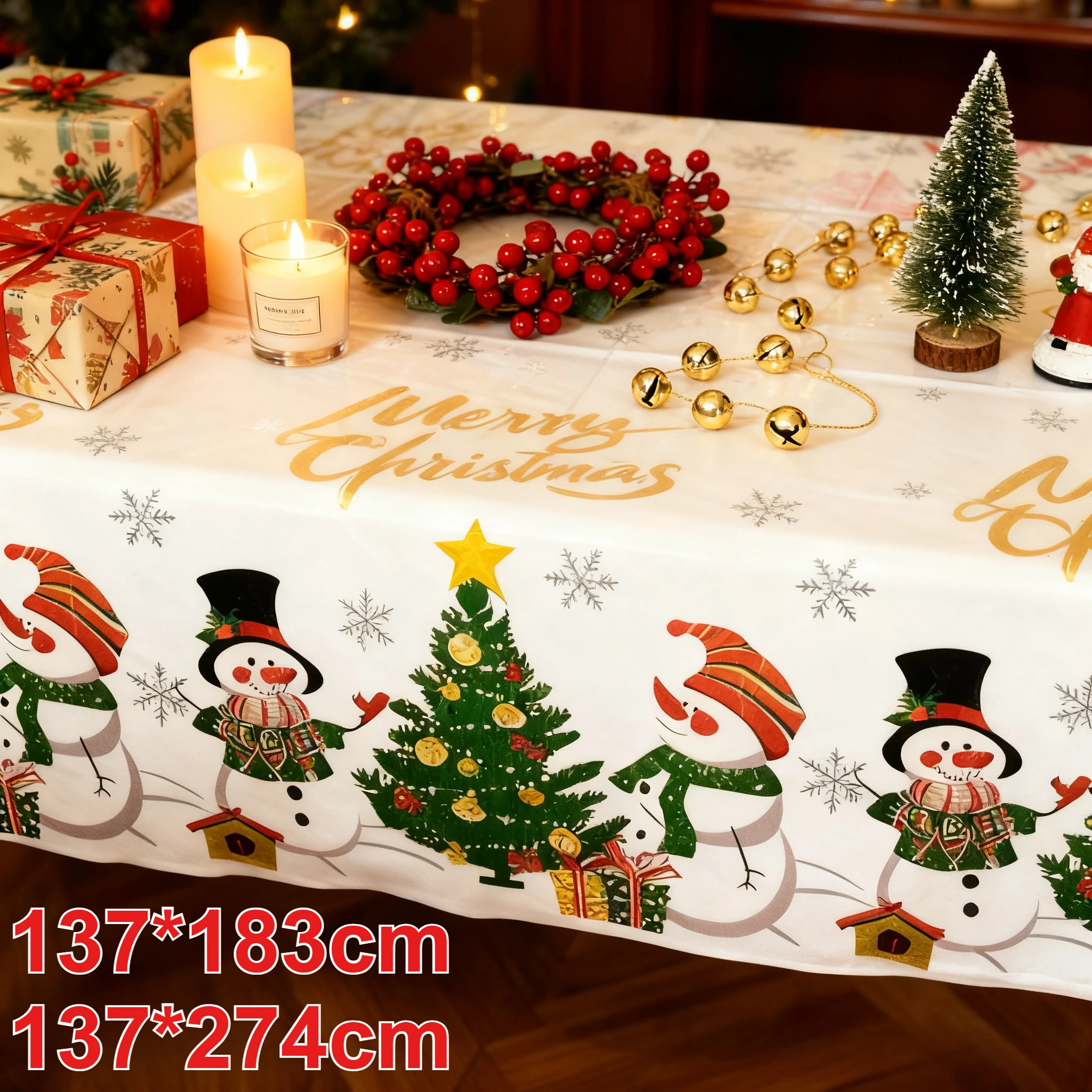 Disposable Christmas Tablecloth Merry Christmas Decors for Home Table Cover Xmas Ornament Navidad Natal New Year Gift 2026
Disposable Christmas Tablecloth Merry Christmas Decors for Home Table Cover Xmas Ornament Navidad Natal New Year Gift 2026