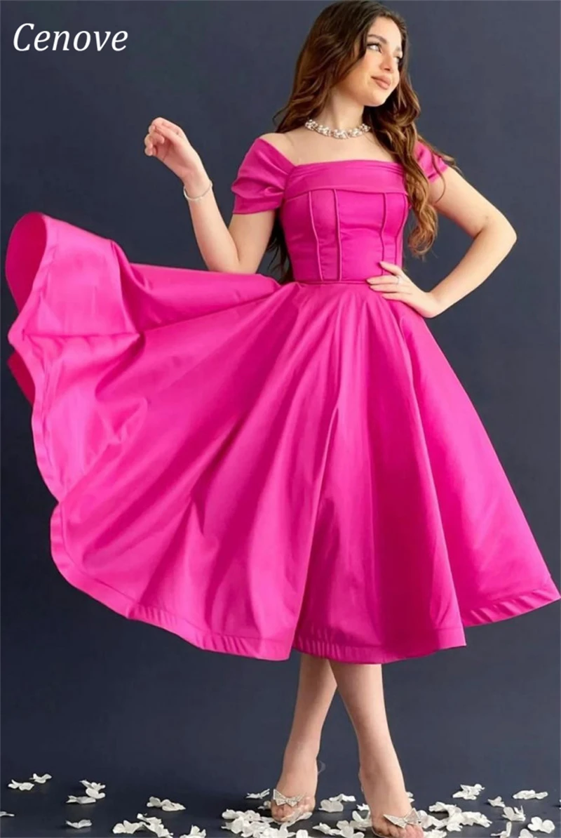 Cenove A-Line Chiffon Formal Evening Gown Boat Neck Pink New Skirt Party Elegant Dresses for Women 2023
Cenove A-Line Chiffon Formal Evening Gown Boat Neck Pink New Skirt Party Elegant Dresses for Women 2023