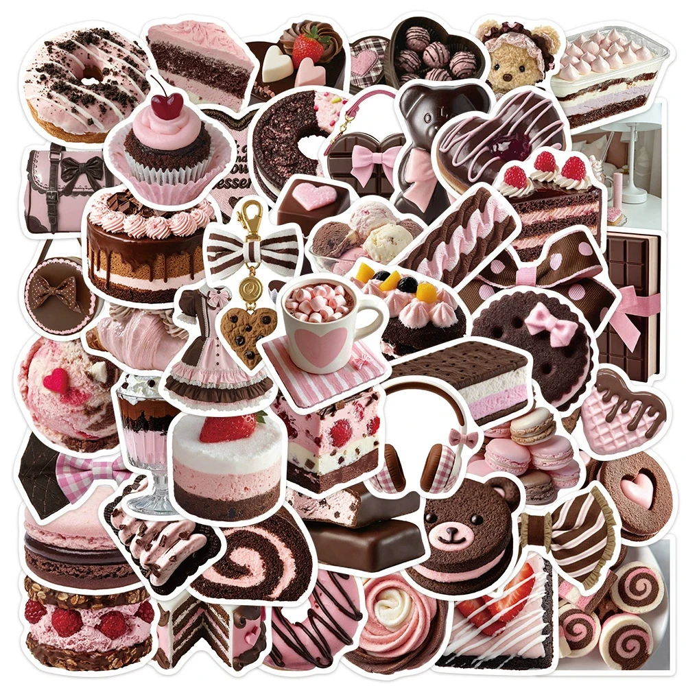 10/30/50pcs INS Style Cute Brown Pink Dessert Stickers Aesthetic Graffiti Notebook Guitar Scrapbook Cartoon Waterproof Sticker
10/30/50pcs INS Style Cute Brown Pink Dessert Stickers Aesthetic Graffiti Notebook Guitar Scrapbook Cartoon Waterproof Sticker