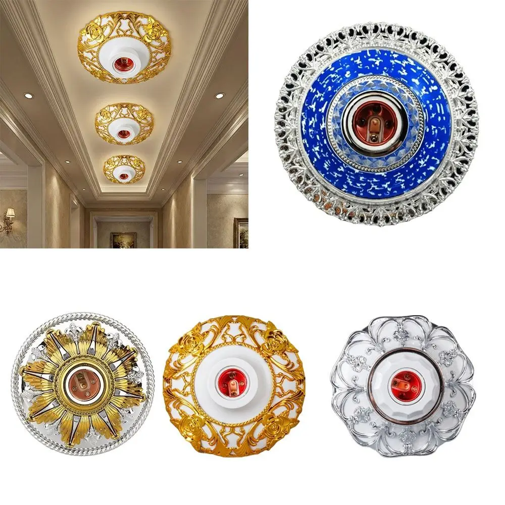 Цветной круглый патрон E27 с фиксированным основанием, резьбовой, с рельефным узором в виде лепестков, для подвесных светильников, для домашнего использования
Цветной круглый патрон E27 с фиксированным основанием, резьбовой, с рельефным узором в виде лепестков, для подвесных светильников, для домашнего использования