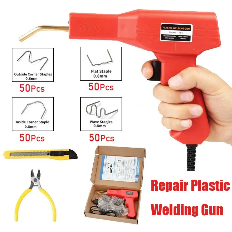 Handy Plastic Welder Hot Stapler for Bumper Repair Crack Repair Hot Melt Welding Nail Gun Planting Nail Tool 50W Plastics Welder
Handy Plastic Welder Hot Stapler for Bumper Repair Crack Repair Hot Melt Welding Nail Gun Planting Nail Tool 50W Plastics Welder