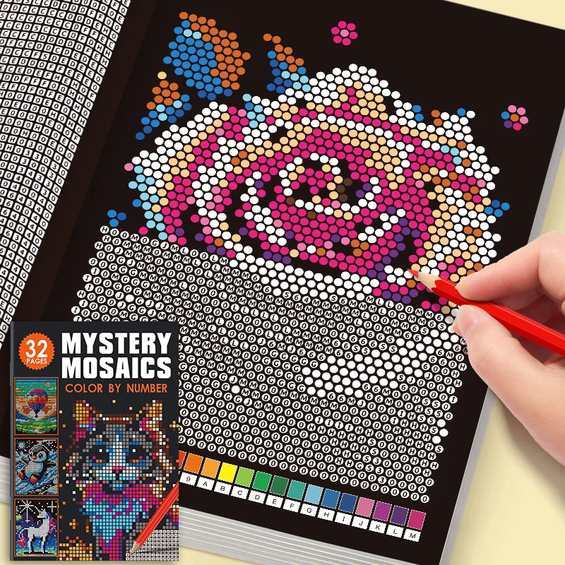 Mysterious Mosaic Color by Number Coloring Book: 32 Pages of Pixel Art for Adult, Cute Animals & Scenery, Stress Relief Art Gift
Mysterious Mosaic Color by Number Coloring Book: 32 Pages of Pixel Art for Adult, Cute Animals & Scenery, Stress Relief Art Gift