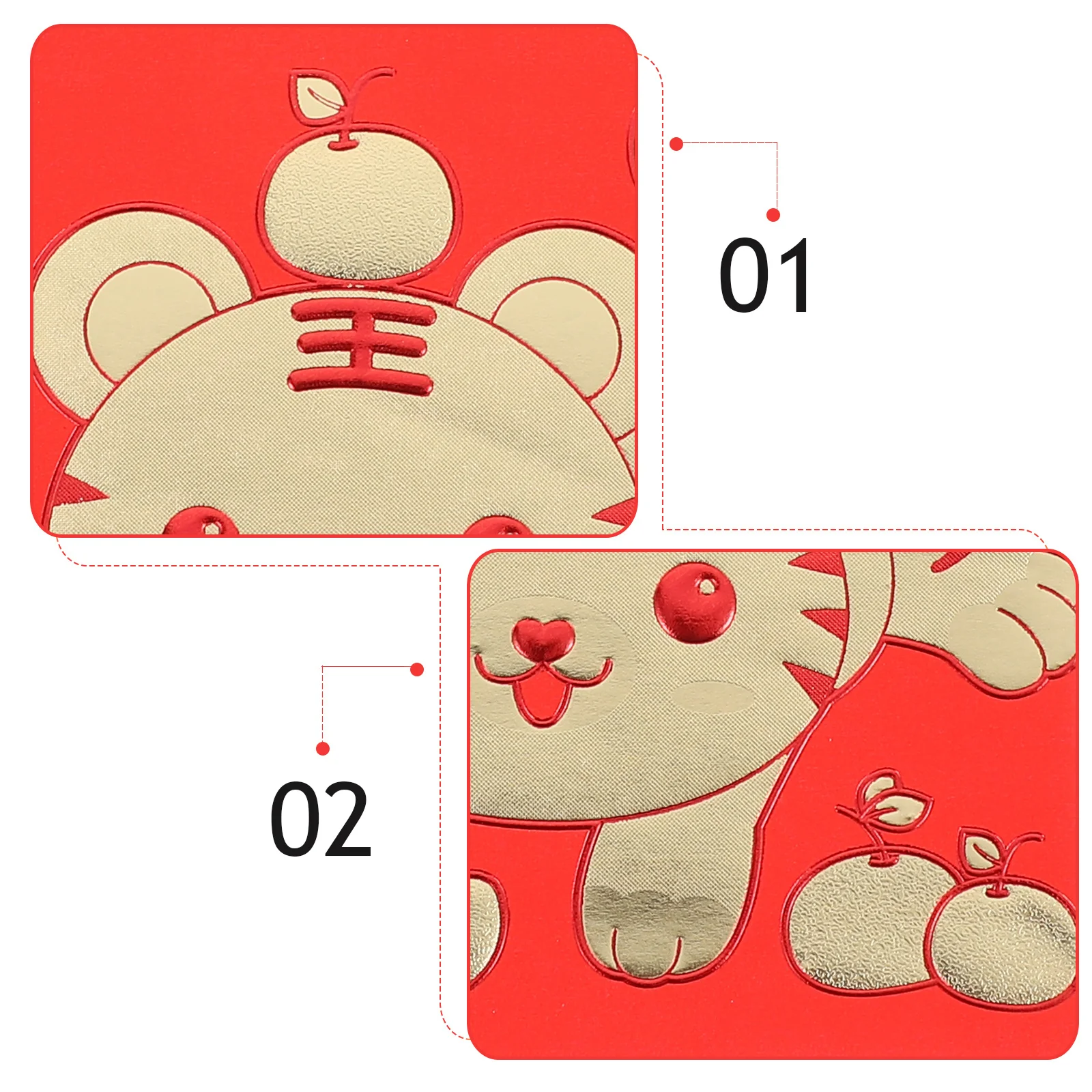 36 pcs New Year Red Envelope Money Bag Tiger Design 2022 Lucky Chinese Zodiac Festive Gift Envelopes for Birthday Celebration
36 pcs New Year Red Envelope Money Bag Tiger Design 2022 Lucky Chinese Zodiac Festive Gift Envelopes for Birthday Celebration