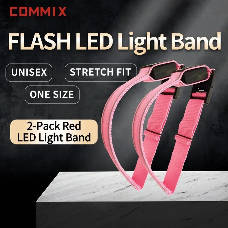 【COMMIX】Dual-Pack LED Bands: Wear on Arm or Pet Collar. For Night Running & Dog Walks. Adjustable & Safe.
【COMMIX】Dual-Pack LED Bands: Wear on Arm or Pet Collar. For Night Running & Dog Walks. Adjustable & Safe.