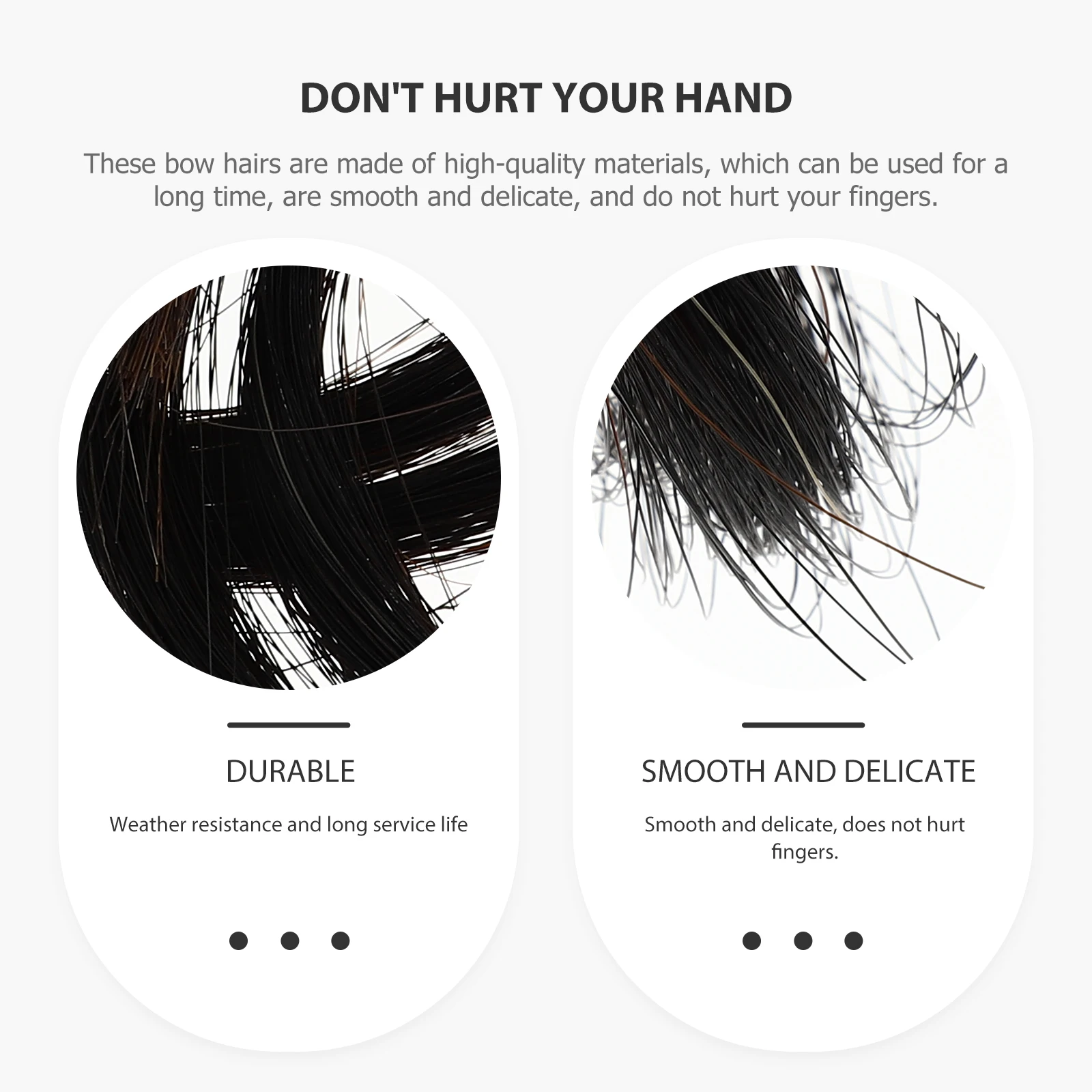 Natural Viola Hair 2 Bundles Black High Quality Safe to Use Portable Instrument Accessories Viola Hair
Natural Viola Hair 2 Bundles Black High Quality Safe to Use Portable Instrument Accessories Viola Hair