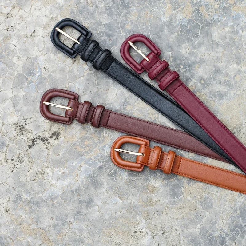 New Candy Color Cowhide Women's Belt Fashion Pin Buckle Design With Casual Jeans Coat High Quality Ladies Belts
New Candy Color Cowhide Women's Belt Fashion Pin Buckle Design With Casual Jeans Coat High Quality Ladies Belts