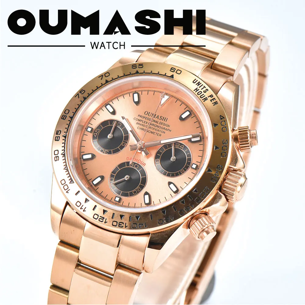 OUMASHI 39,3 мм VK63 Chronograph Premium Деловые мужские часы VK63 Водонепроницаемые часы
OUMASHI 39,3 мм VK63 Chronograph Premium Деловые мужские часы VK63 Водонепроницаемые часы