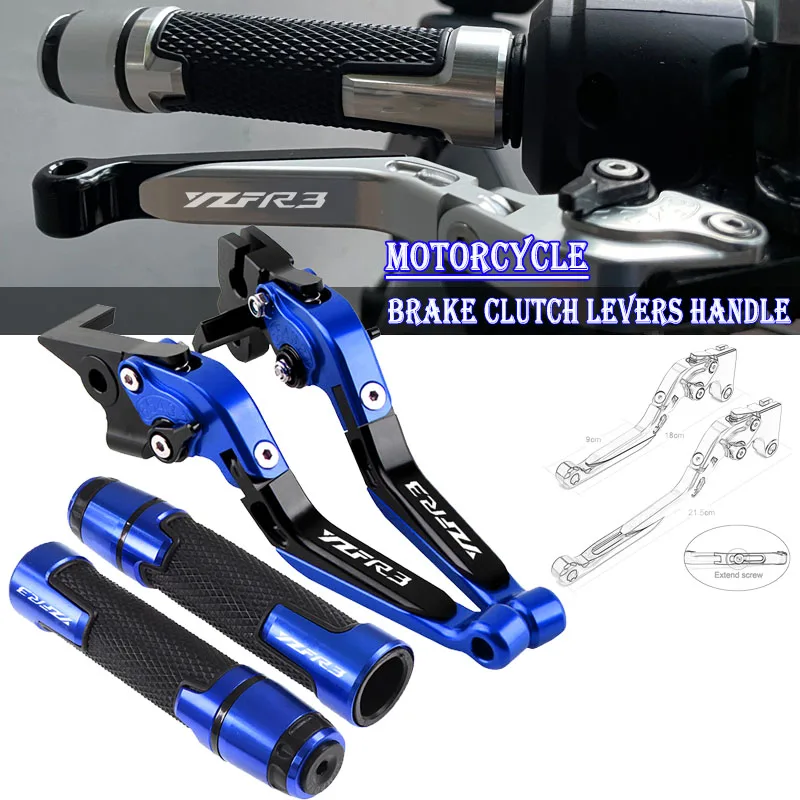 Motorcycle Adjustable Brake Clutch Levers Handle Handlebar Grips Ends YZFR3 For YZF-R3 2015-2022 2018 2019 2020 2021
Motorcycle Adjustable Brake Clutch Levers Handle Handlebar Grips Ends YZFR3 For YZF-R3 2015-2022 2018 2019 2020 2021