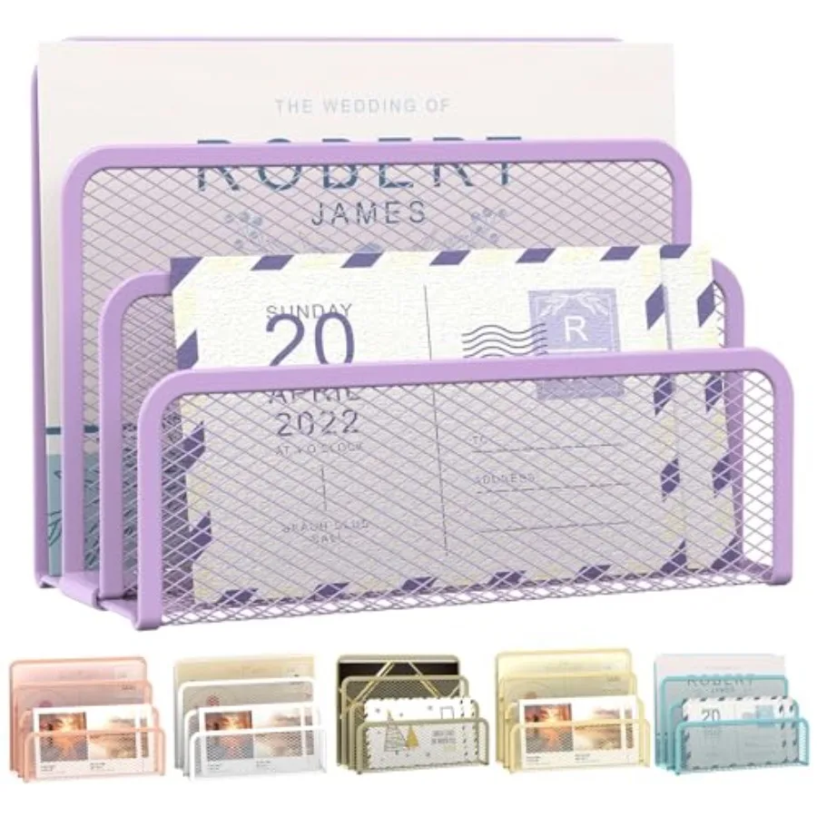 for Desk, Mesh Metal Mail Holder Countertop with 3-Slot, Letter Sorter File Holder, Office Envelope Organizer for Mails
for Desk, Mesh Metal Mail Holder Countertop with 3-Slot, Letter Sorter File Holder, Office Envelope Organizer for Mails