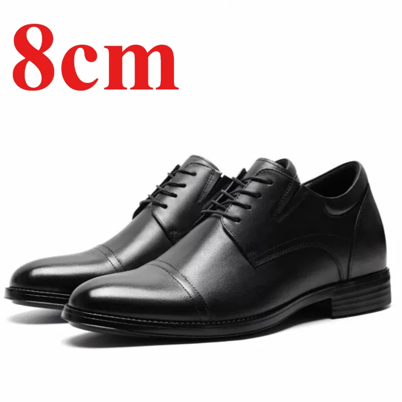 Business Invisible 8cm Height Increasing Shoes for Men's Dress Shoes Genuine Leather Oxford Shoes Wedding Groom's Elevator Shoe
Business Invisible 8cm Height Increasing Shoes for Men's Dress Shoes Genuine Leather Oxford Shoes Wedding Groom's Elevator Shoe