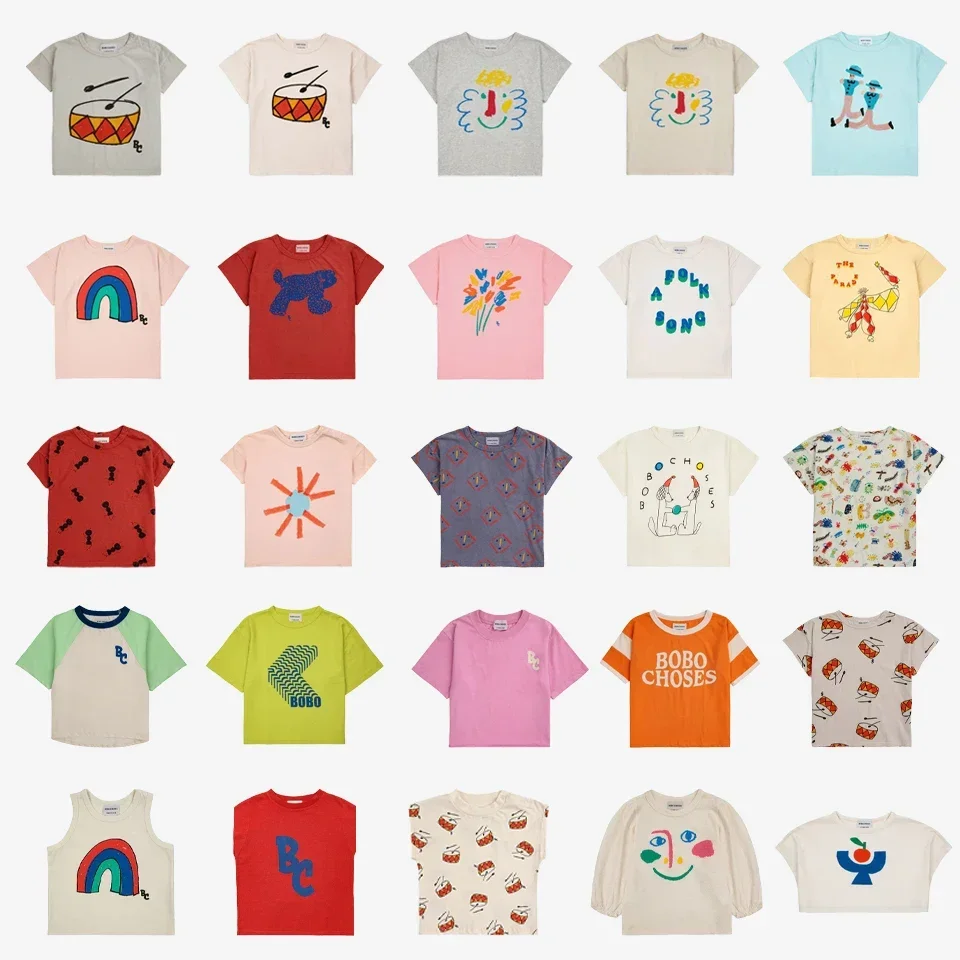 2024 Summer BC Brand Children Cartoon Printing T-shirt Kids Tops Girls Boys Tee Cotton Short Sleeve Baby T Shirts Basic Clothing
2024 Summer BC Brand Children Cartoon Printing T-shirt Kids Tops Girls Boys Tee Cotton Short Sleeve Baby T Shirts Basic Clothing