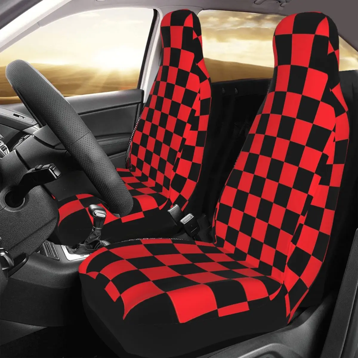 Checkered Red And Black Car Seat Cover Custom Printing Universal Front Protector Accessories Cushion Set
Checkered Red And Black Car Seat Cover Custom Printing Universal Front Protector Accessories Cushion Set