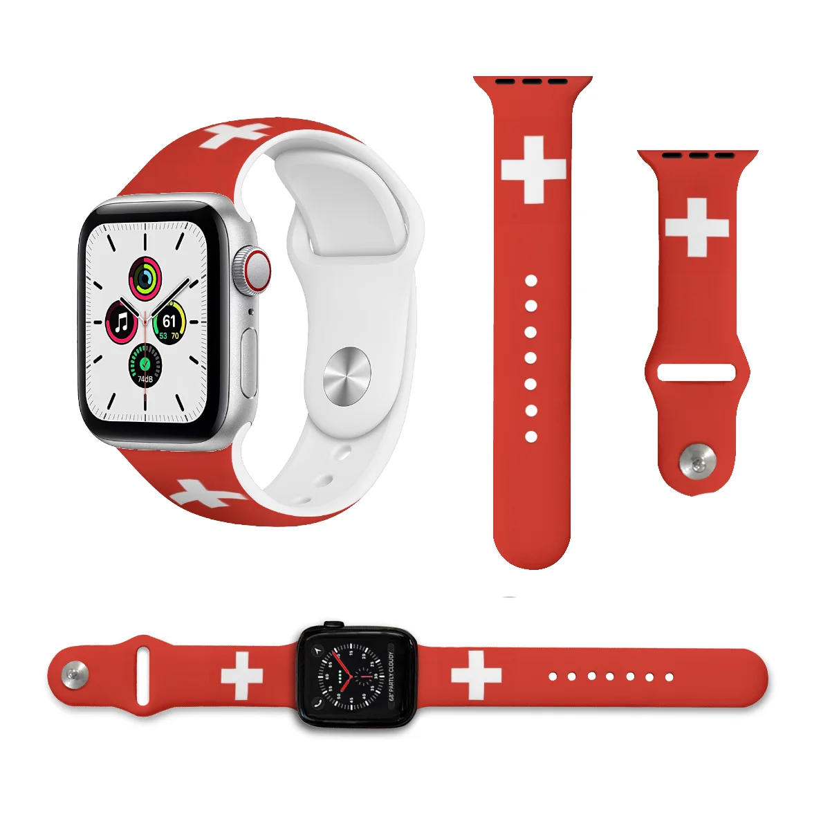 Unisex Flag Switzerlan 3D Printing Sport Strap for Apple Watch Band Ultra 2 Silicone WatchBand for Iwatch Series 9 8 7 6 SE 5 4
Unisex Flag Switzerlan 3D Printing Sport Strap for Apple Watch Band Ultra 2 Silicone WatchBand for Iwatch Series 9 8 7 6 SE 5 4
