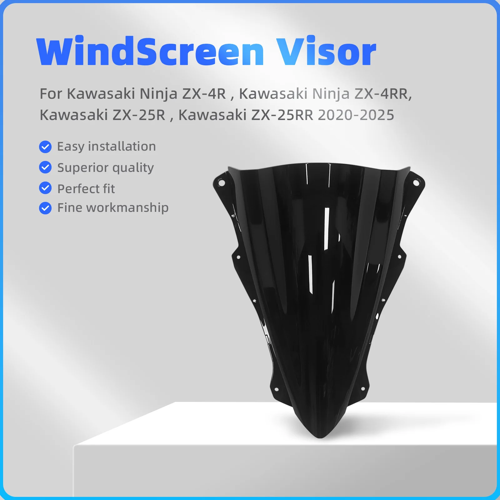 For Kawasaki ZX4R ZX4RR ZX25R ZX25RR NEW Thicken Large Windshield Windscreen Wind Deflectors ZX-4R/RR ZX-25R 25RR 2023-2024 2025
For Kawasaki ZX4R ZX4RR ZX25R ZX25RR NEW Thicken Large Windshield Windscreen Wind Deflectors ZX-4R/RR ZX-25R 25RR 2023-2024 2025