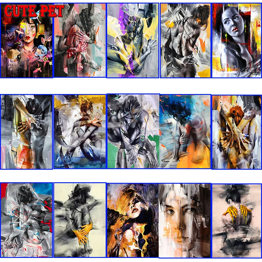 DIY diamond painting cross stitch Art abstract woman mosaic diamond embroidery full square round drill handmade Home Decor
DIY diamond painting cross stitch Art abstract woman mosaic diamond embroidery full square round drill handmade Home Decor