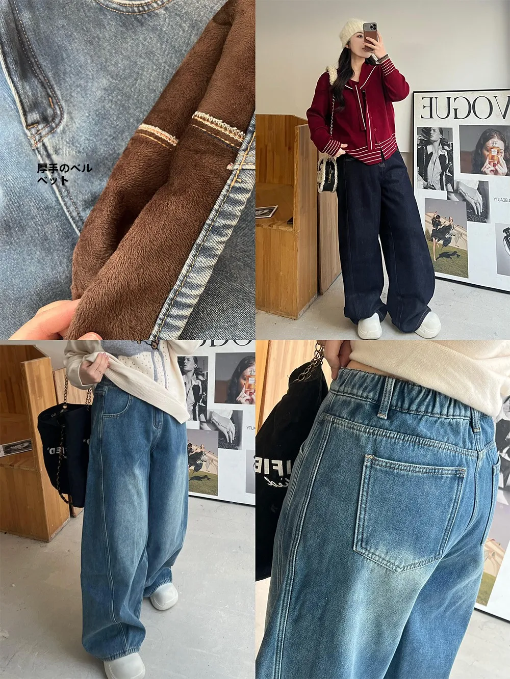plus Size Women's Thickened Fleece Lined Casual High Waist Extended Length Denim Pants Trendy Straight Leg Wide Leg Jeans
plus Size Women's Thickened Fleece Lined Casual High Waist Extended Length Denim Pants Trendy Straight Leg Wide Leg Jeans
