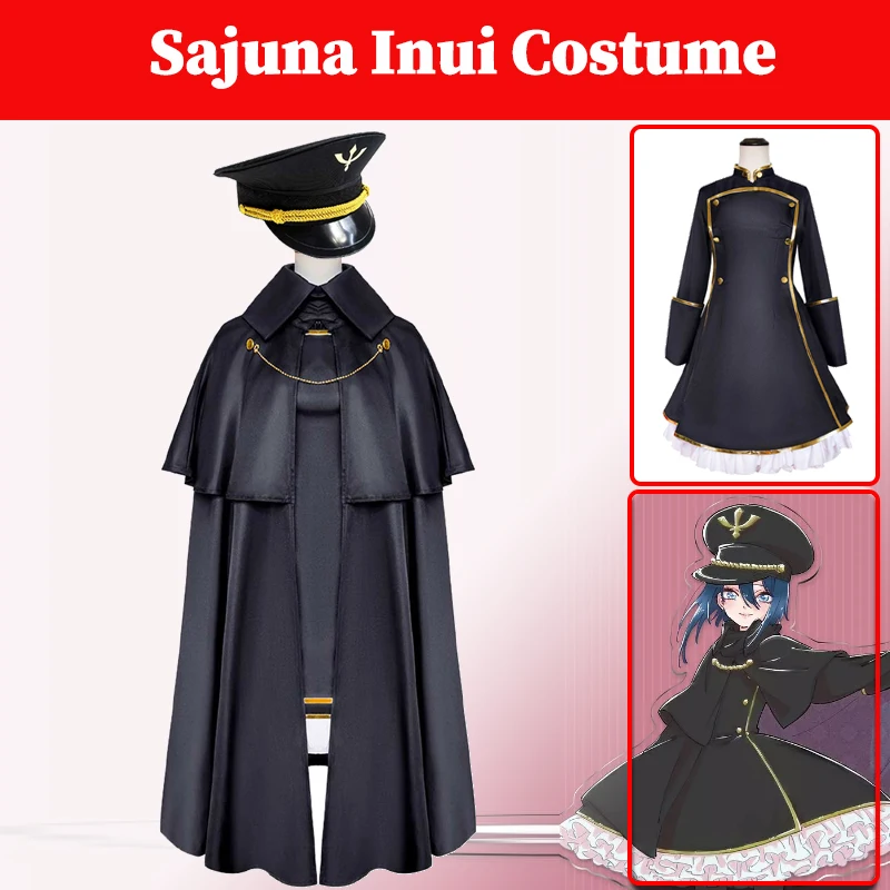 Anime Dress Up Role Darling Sajuna Inui Cosplay Women Fantasia Costume Dress Cloak Hat Set Clothing Female Disguise Halloween
Anime Dress Up Role Darling Sajuna Inui Cosplay Women Fantasia Costume Dress Cloak Hat Set Clothing Female Disguise Halloween