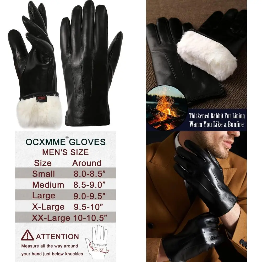 Men's Premium Rabbit Fur Leather Gloves for Touchscreen, Texting, and Driving with Long Tail Keyword
Men's Premium Rabbit Fur Leather Gloves for Touchscreen, Texting, and Driving with Long Tail Keyword