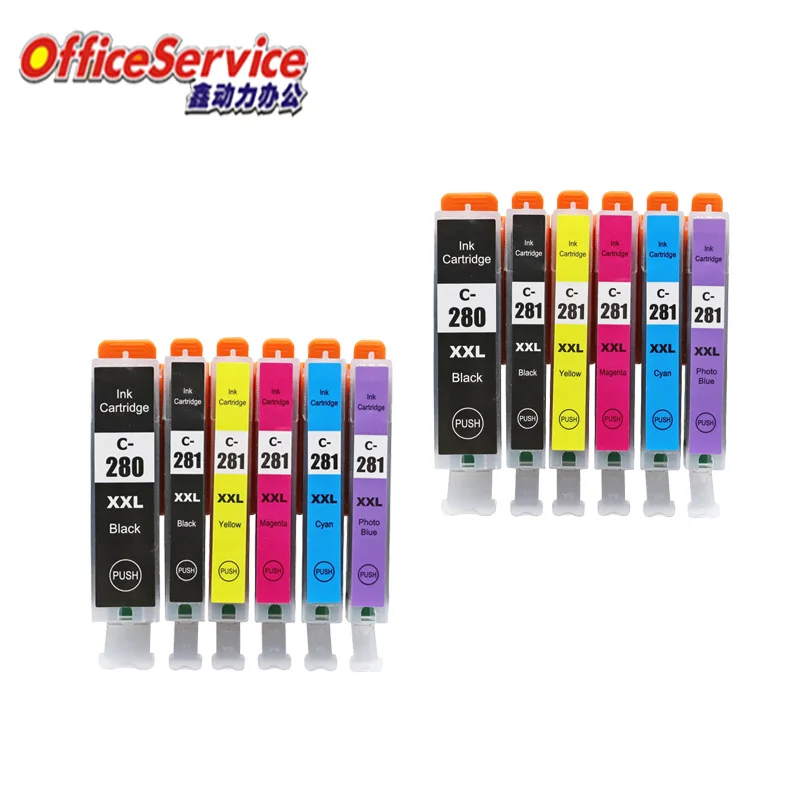 PGI-280 CLI-281 PGI280XL cli281 ink Cartridge Compatible For Canon, suit for PIXMA TS8320 TS9120 TS8120 TS8220 inkjet printer
PGI-280 CLI-281 PGI280XL cli281 ink Cartridge Compatible For Canon, suit for PIXMA TS8320 TS9120 TS8120 TS8220 inkjet printer