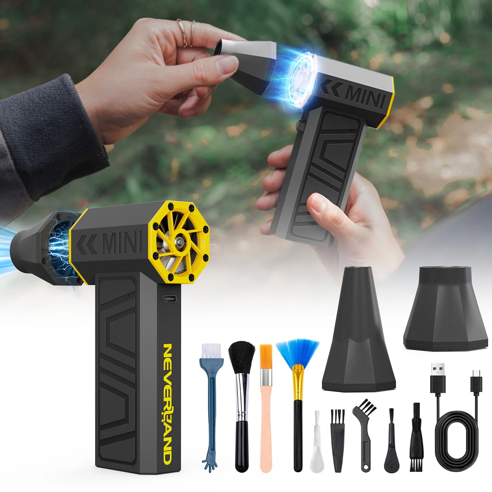 Neverland Mini Fan Rechargeable Brushless Blower 180000RPM Jet Fan Portable Electric Dryer for Car Home outdoors Computer Fans
Neverland Mini Fan Rechargeable Brushless Blower 180000RPM Jet Fan Portable Electric Dryer for Car Home outdoors Computer Fans