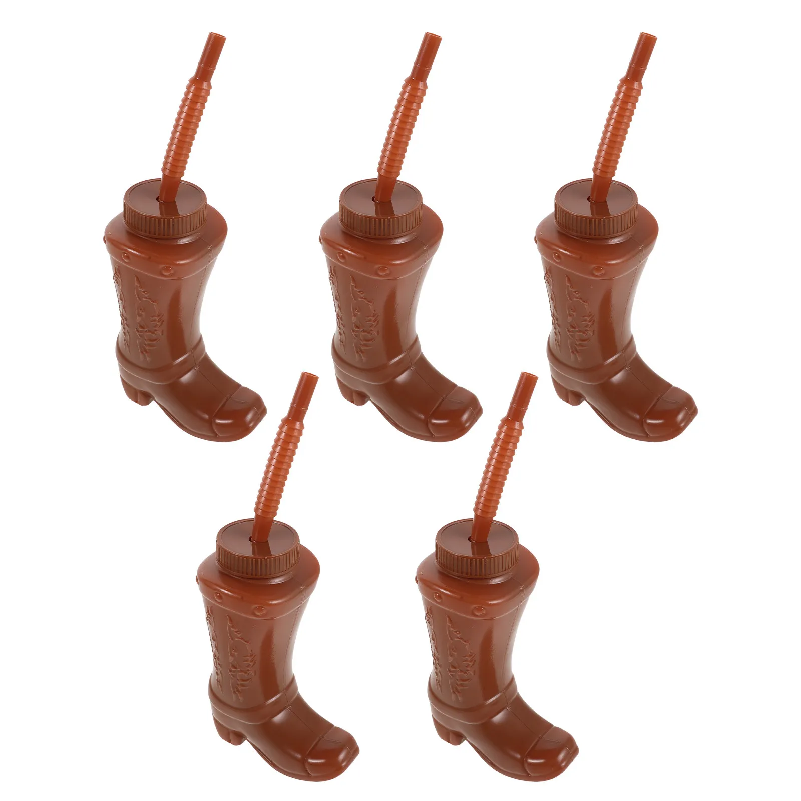 5Pcs Western Boot Shaped Cups Cowboy Boot Novelty Sipper Cups with Straws Reusable Plastic Party Favor Drinkware for Rodeo
5Pcs Western Boot Shaped Cups Cowboy Boot Novelty Sipper Cups with Straws Reusable Plastic Party Favor Drinkware for Rodeo