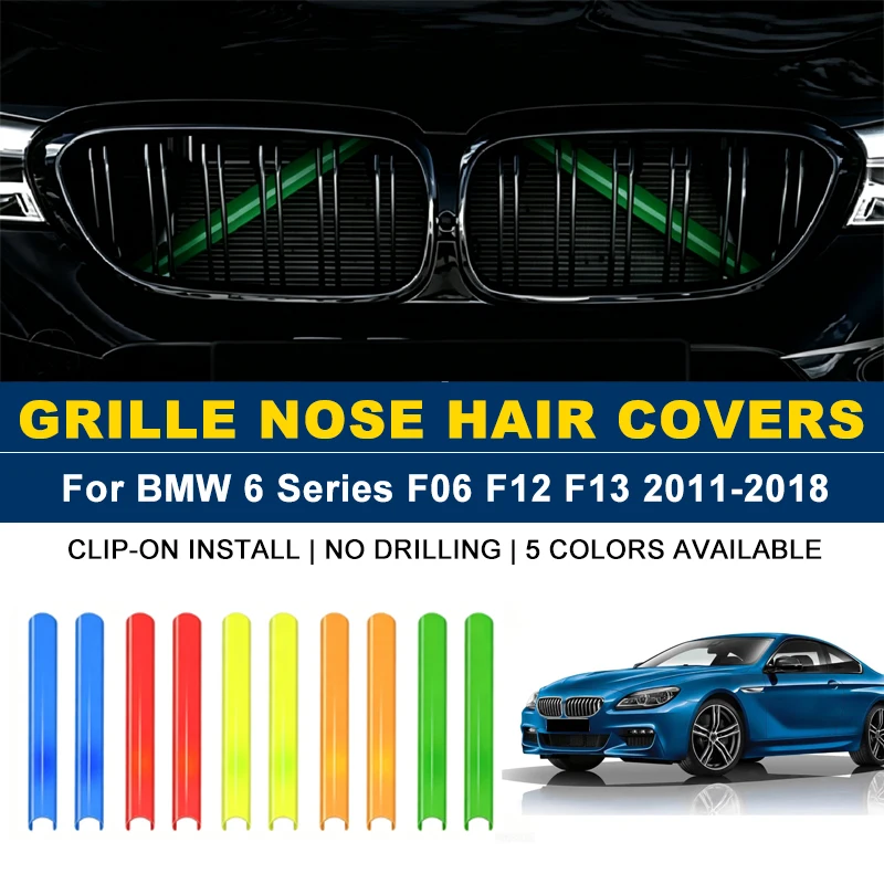 Front Grille Trim Strips 2Pcs, Kidney Nose Hair Decoration Vane Inserts For BMW 6 Series F06 F12 F13 2011-2018 2012 2013 2014
Front Grille Trim Strips 2Pcs, Kidney Nose Hair Decoration Vane Inserts For BMW 6 Series F06 F12 F13 2011-2018 2012 2013 2014