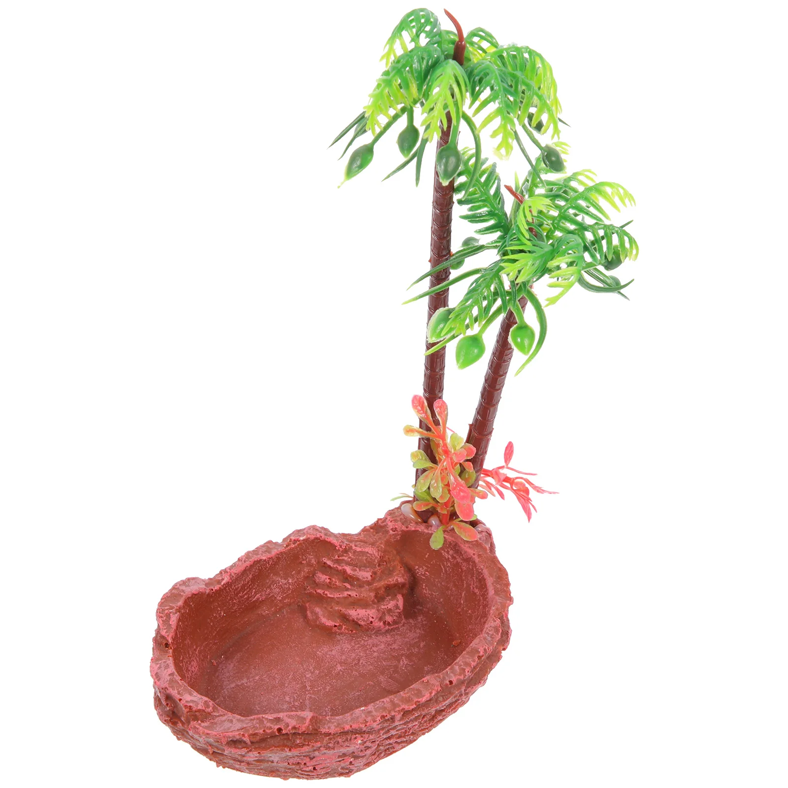 Reptile Water Dish Resin Food Bowl Lifelike Tree Pattern Tortoise Feeding Basin Snake Water Dish Turtle Tank Accessories 
Reptile Water Dish Resin Food Bowl Lifelike Tree Pattern Tortoise Feeding Basin Snake Water Dish Turtle Tank Accessories