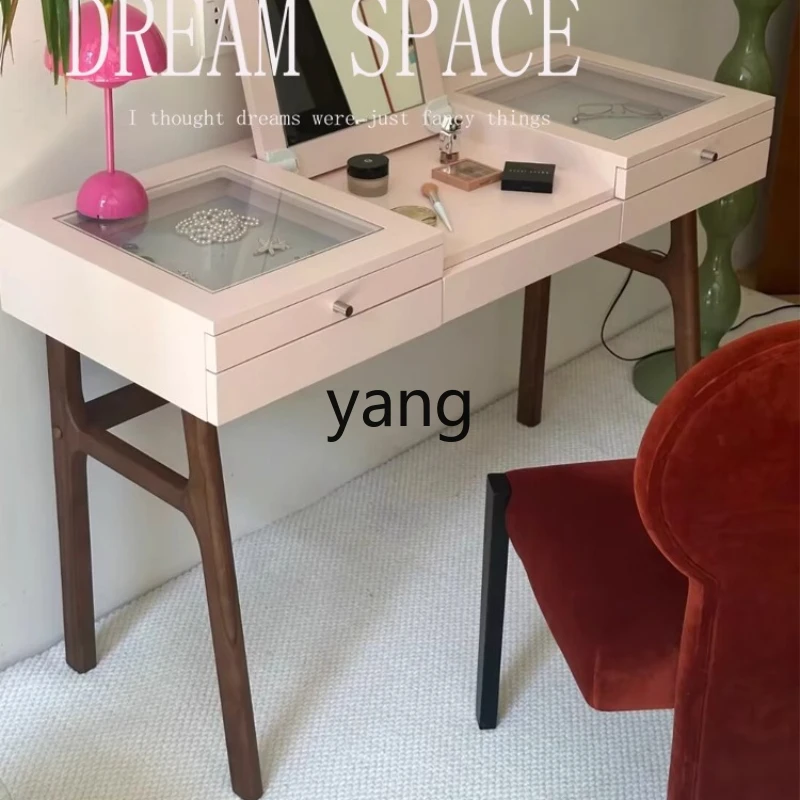 TGF Vintage Pink Dressing Table Solid Wood Bedroom Retro Flip Home Makeup Table Cream Style
TGF Vintage Pink Dressing Table Solid Wood Bedroom Retro Flip Home Makeup Table Cream Style
