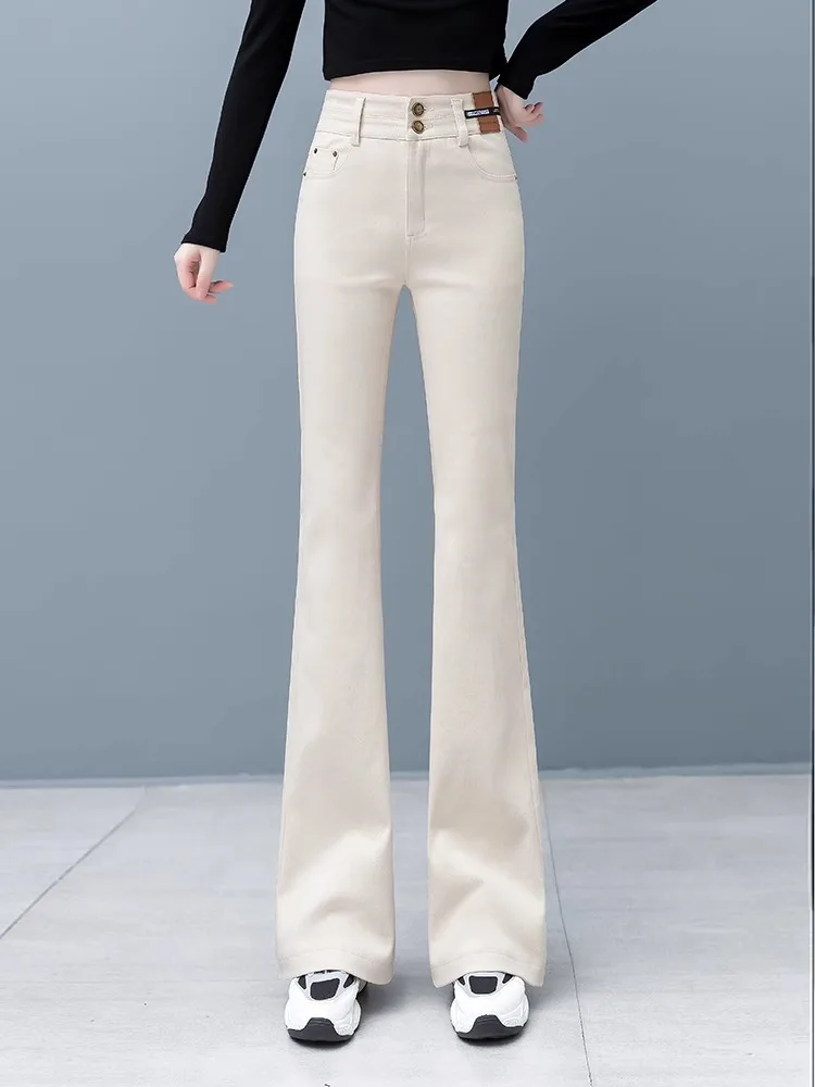 Женские джинсы с подкладкой Fce, длинные брюки с высокой талией, джинсовые брюки Thiened, весна-осень, новинка, европейская мода
Женские джинсы с подкладкой Fce, длинные брюки с высокой талией, джинсовые брюки Thiened, весна-осень, новинка, европейская мода