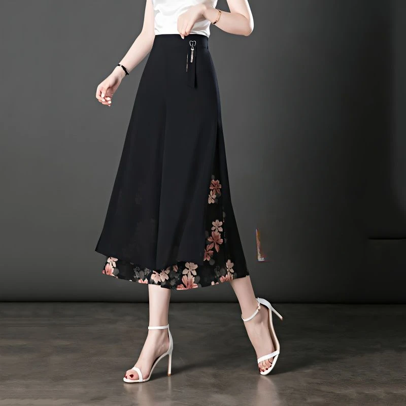Summer Elderly Women's New Fashion Korean Temperament Chiffon Pants Elastic Waist Slim Wide Leg Floral Print Trousers C123
Summer Elderly Women's New Fashion Korean Temperament Chiffon Pants Elastic Waist Slim Wide Leg Floral Print Trousers C123