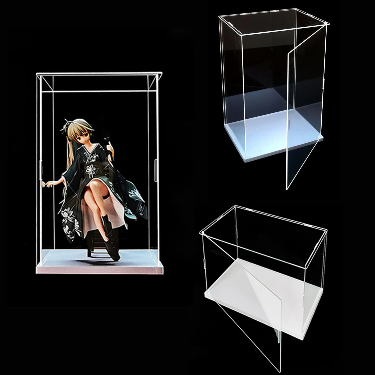 Acrylic Clear Display Case Openable White Base, Clear Dustproof Protection Box, Display Box Storage Holder for Toy Collectibles
Acrylic Clear Display Case Openable White Base, Clear Dustproof Protection Box, Display Box Storage Holder for Toy Collectibles