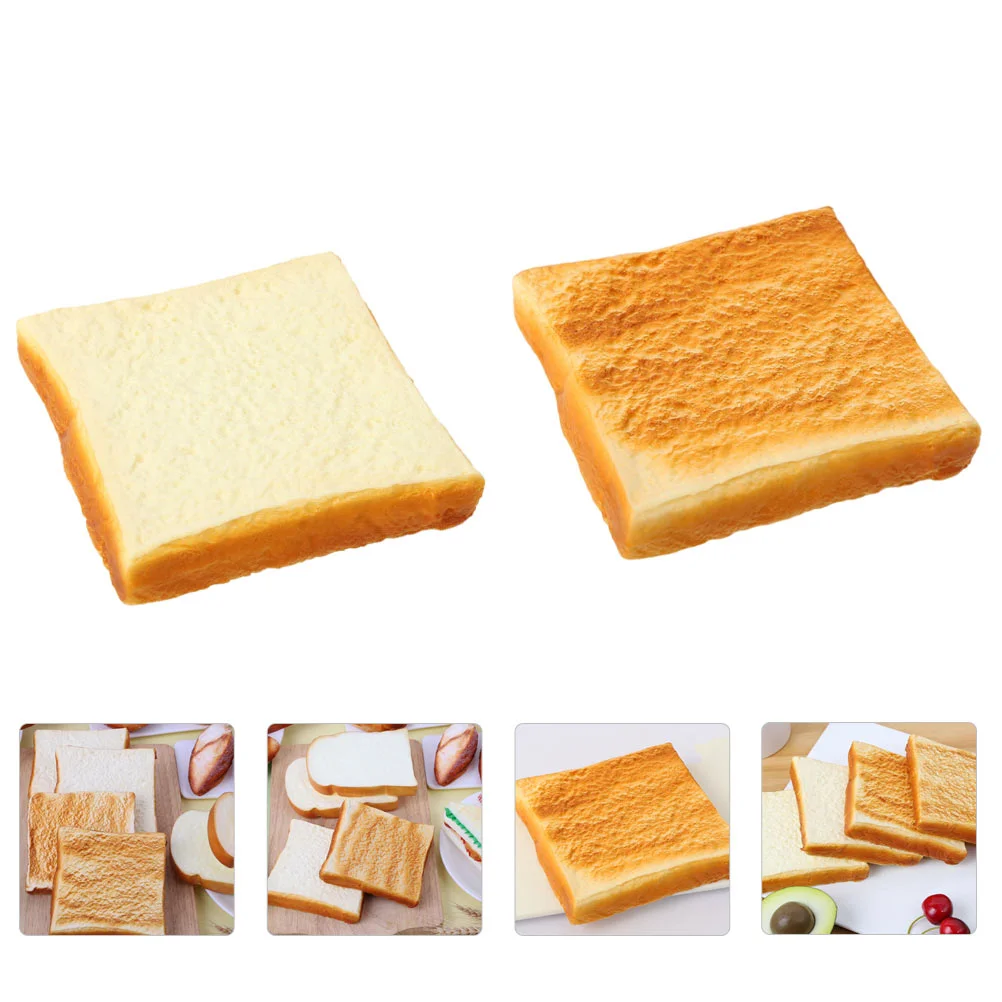 2 Pcs Simulated Bread Slice Toast Model Decor Artificial Bread Adornment Home Office Bakery Shop Photo Props Montessori
2 Pcs Simulated Bread Slice Toast Model Decor Artificial Bread Adornment Home Office Bakery Shop Photo Props Montessori