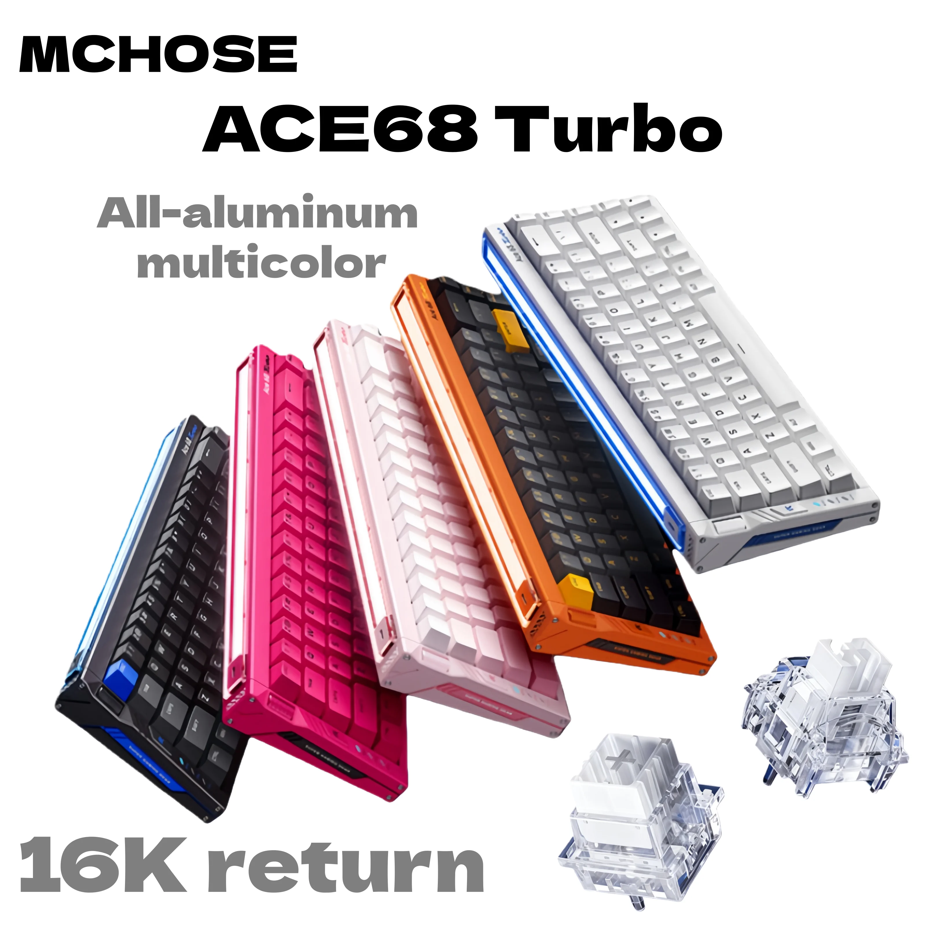 MCHOSE Ace68 Turbo клавиатура с магнитным переключателем 16k алюминиевый сплав 0,001 мм клавиатура для киберспорта эргономичная геймерская клавиатура с низкой задержкой
MCHOSE Ace68 Turbo клавиатура с магнитным переключателем 16k алюминиевый сплав 0,001 мм клавиатура для киберспорта эргономичная геймерская клавиатура с низкой задержкой