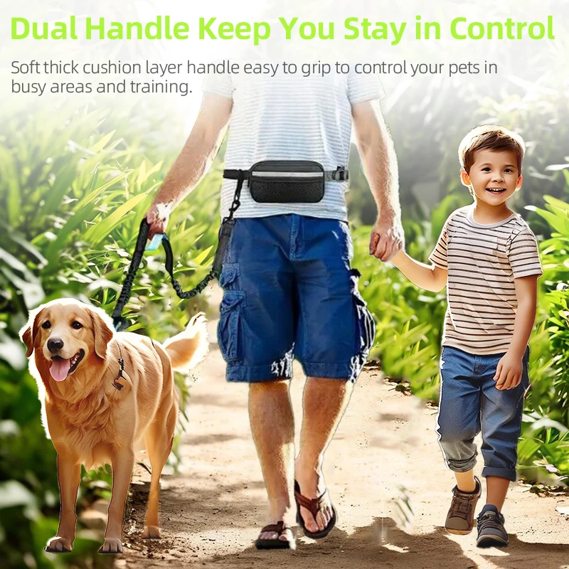 Outdoor sports waist bag dog leash, large and medium-sized reflective retractable running hands-free dog walking leash waist bag
Outdoor sports waist bag dog leash, large and medium-sized reflective retractable running hands-free dog walking leash waist bag