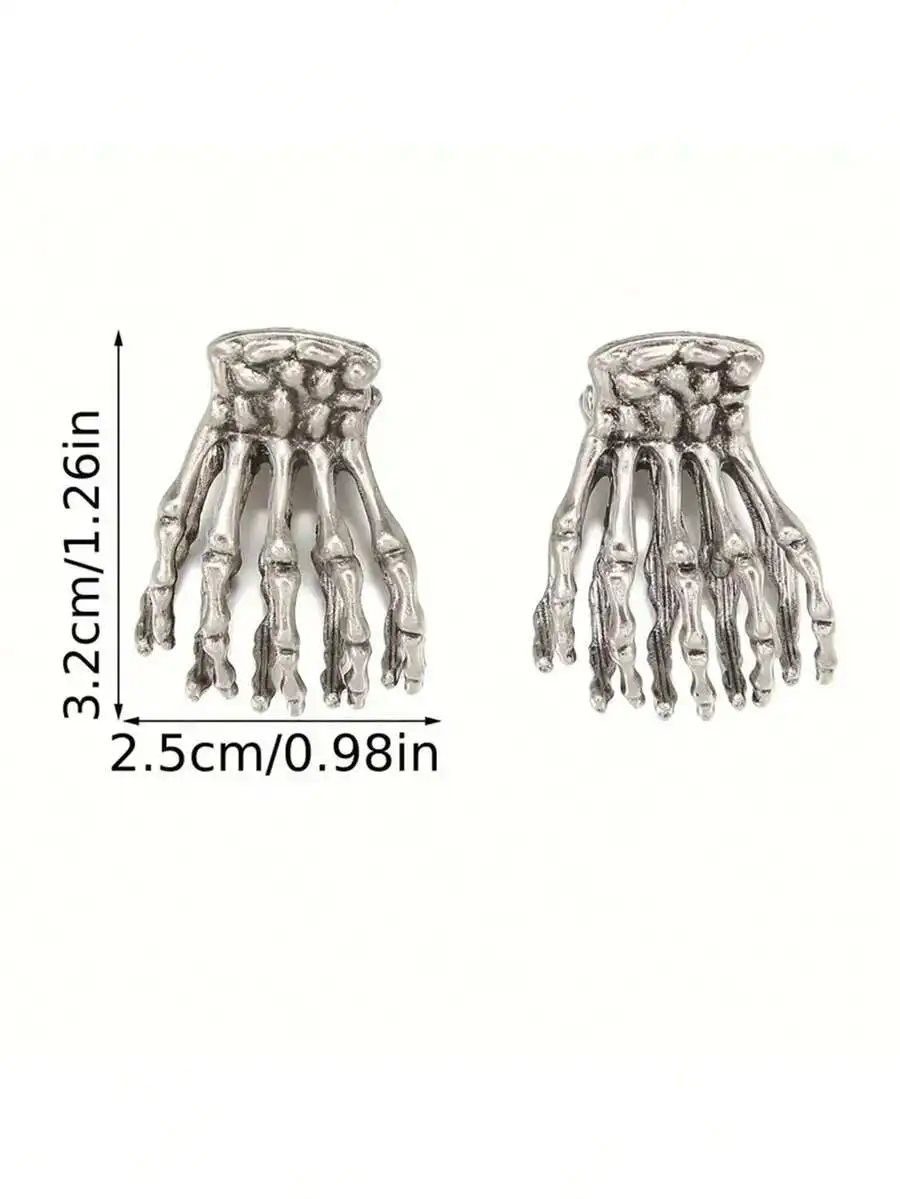 2 Pcs Gothic Punk Skeleton Hand Hair Claw Clip For Women Y2k Style
2 Pcs Gothic Punk Skeleton Hand Hair Claw Clip For Women Y2k Style
