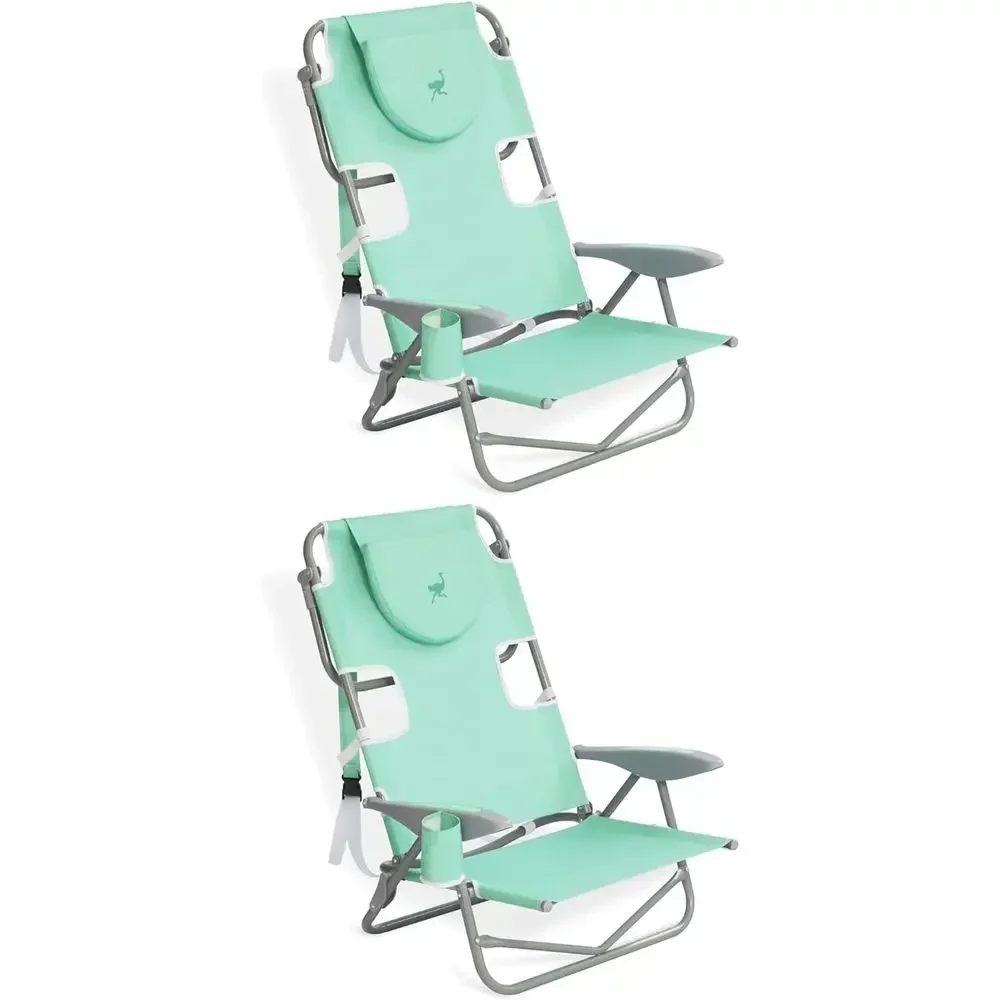 Compact 5-Position Backpack Chair with Cup Holder, Teal (2-Pack)
Compact 5-Position Backpack Chair with Cup Holder, Teal (2-Pack)