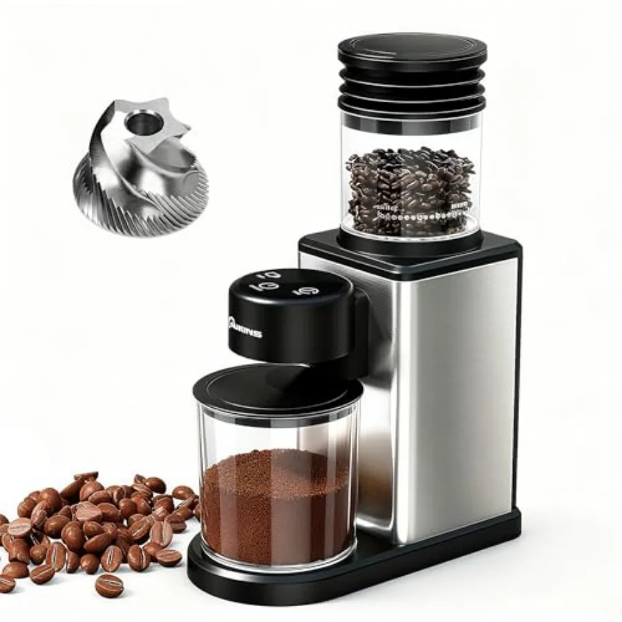 Electric Coffee Grinder for Home and Office: Smart Conical Burr coffee grinder with 25 Precision Grind Settings and 120g Expand
Electric Coffee Grinder for Home and Office: Smart Conical Burr coffee grinder with 25 Precision Grind Settings and 120g Expand