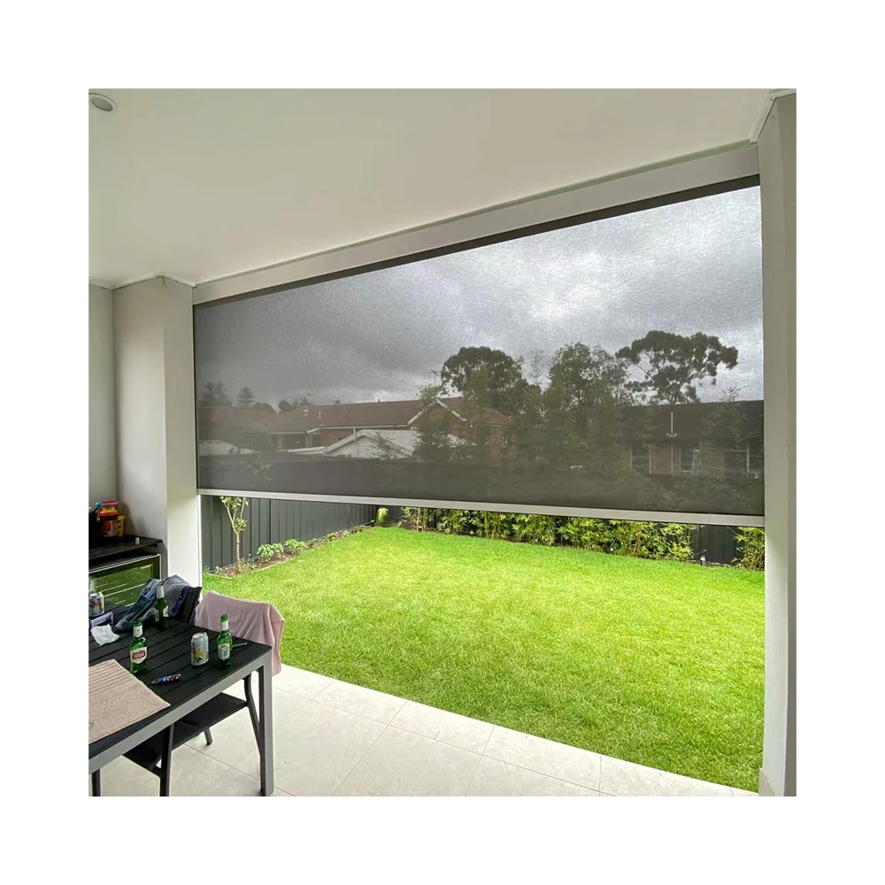 Track Electric Exterior Motorized Windproof Waterproof Screen Outside Patio Pool Pergola Outdoor Roller Blinds
Track Electric Exterior Motorized Windproof Waterproof Screen Outside Patio Pool Pergola Outdoor Roller Blinds