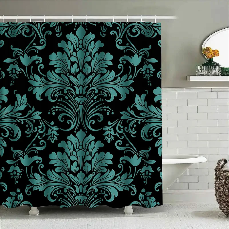 Роскошная винтажная сине-черная занавеска для душа с дамасским узором, идеально подходящая для декора ванной комнаты! (180x240см)
Роскошная винтажная сине-черная занавеска для душа с дамасским узором, идеально подходящая для декора ванной комнаты! (180x240см)
