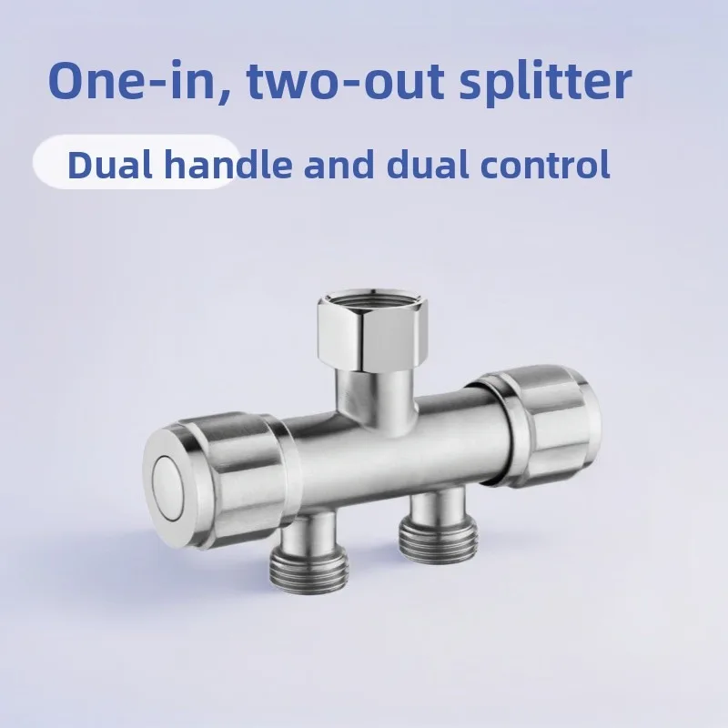 A Three-in-one Dual-control Multi-functional 304 Stainless Steel One-inlet Two-outlet Diverter Faucet for Washing Machine
A Three-in-one Dual-control Multi-functional 304 Stainless Steel One-inlet Two-outlet Diverter Faucet for Washing Machine