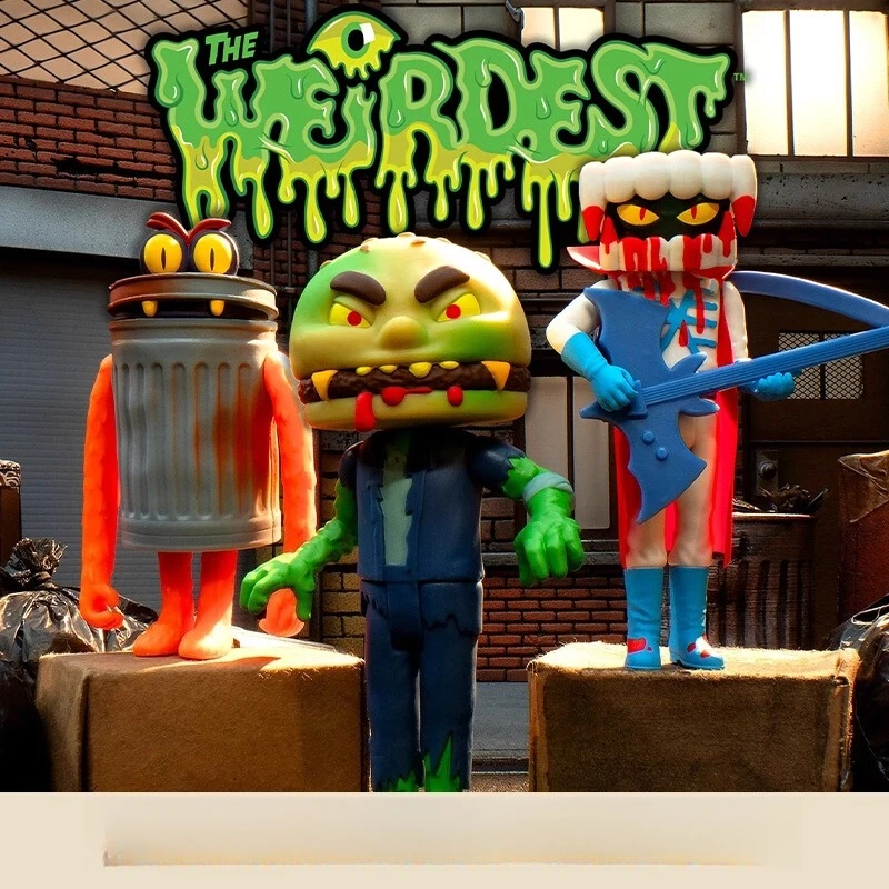 Super7 THE WEIRDEST Wave 5: Trash Bigfoot, Brode Zombie, Beef – Toy Action Figures, Premium Collectible Items
Super7 THE WEIRDEST Wave 5: Trash Bigfoot, Brode Zombie, Beef – Toy Action Figures, Premium Collectible Items